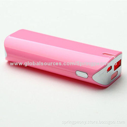 2014 Portable External 5,200/6,000mAh Mobile Power Bank with 5V/1,000mA Output